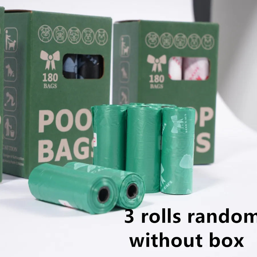3/6/10/12 Rolls 180 Count Super Thick Dog Poop Bags,Leak-Proof Polyethylene Suitable For Cats & Dogs, Pet Cleaning Supplies