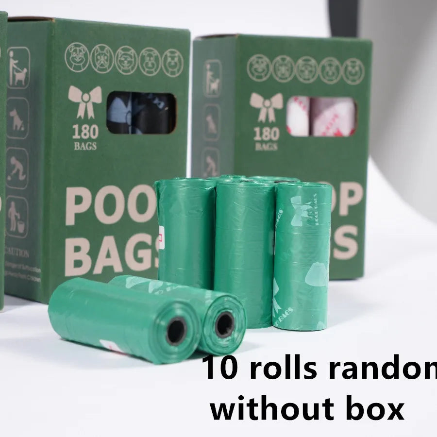 3/6/10/12 Rolls 180 Count Super Thick Dog Poop Bags,Leak-Proof Polyethylene Suitable For Cats & Dogs, Pet Cleaning Supplies