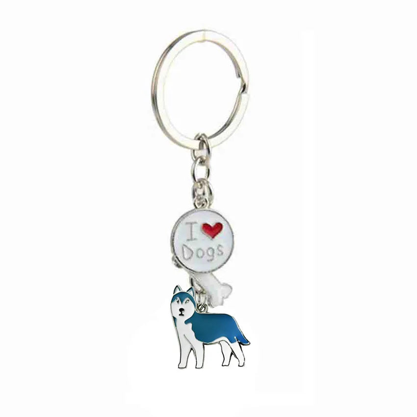 Jack Russell Terrier Key Chains For Women Men Alloy Metal Dog Pendant Key Ring Car Keychain Bag Charm Keyring gifts