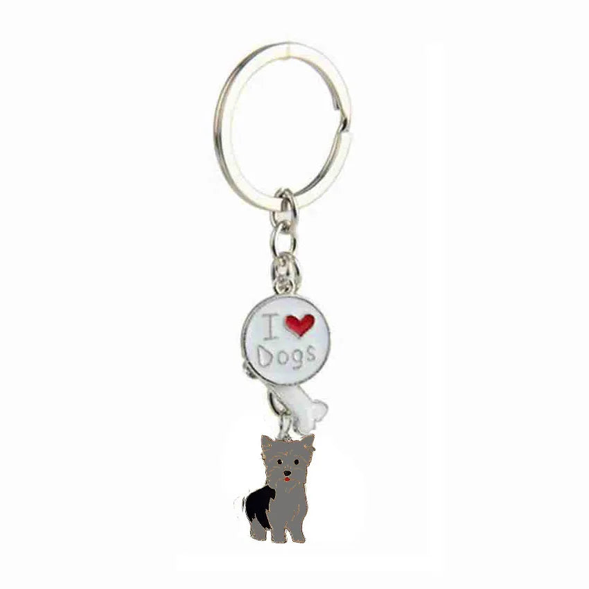 Jack Russell Terrier Key Chains For Women Men Alloy Metal Dog Pendant Key Ring Car Keychain Bag Charm Keyring gifts