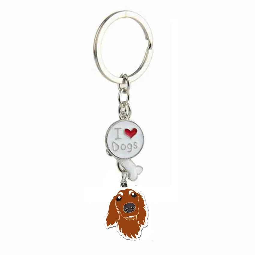 Jack Russell Terrier Key Chains For Women Men Alloy Metal Dog Pendant Key Ring Car Keychain Bag Charm Keyring gifts