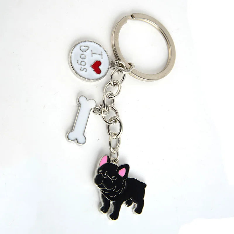 Jack Russell Terrier Key Chains For Women Men Alloy Metal Dog Pendant Key Ring Car Keychain Bag Charm Keyring gifts