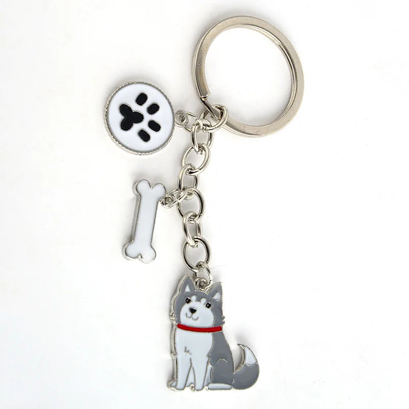 Jack Russell Terrier Key Chains For Women Men Alloy Metal Dog Pendant Key Ring Car Keychain Bag Charm Keyring gifts