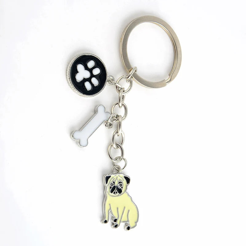 Jack Russell Terrier Key Chains For Women Men Alloy Metal Dog Pendant Key Ring Car Keychain Bag Charm Keyring gifts