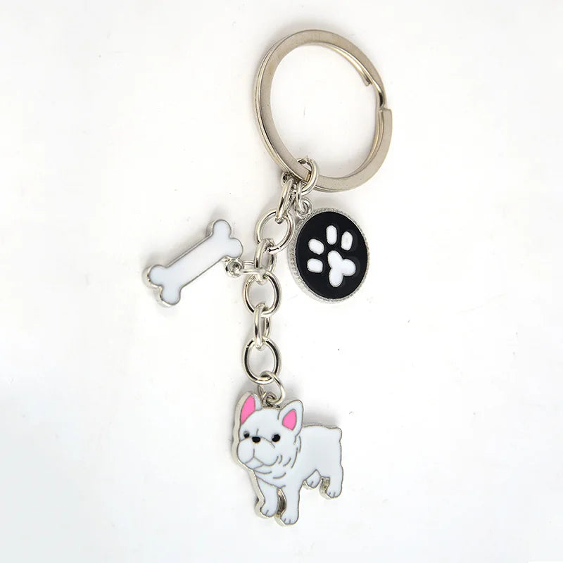 Jack Russell Terrier Key Chains For Women Men Alloy Metal Dog Pendant Key Ring Car Keychain Bag Charm Keyring gifts