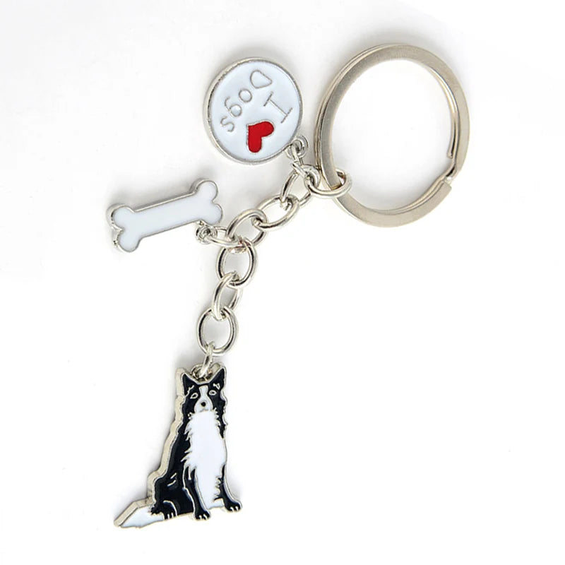 Jack Russell Terrier Key Chains For Women Men Alloy Metal Dog Pendant Key Ring Car Keychain Bag Charm Keyring gifts