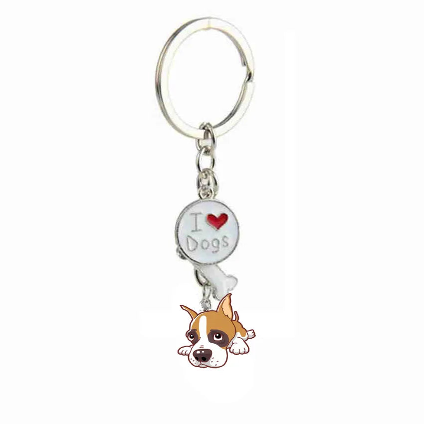 Jack Russell Terrier Key Chains For Women Men Alloy Metal Dog Pendant Key Ring Car Keychain Bag Charm Keyring gifts