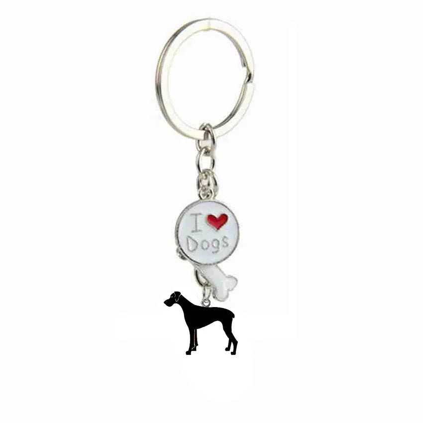 Jack Russell Terrier Key Chains For Women Men Alloy Metal Dog Pendant Key Ring Car Keychain Bag Charm Keyring gifts
