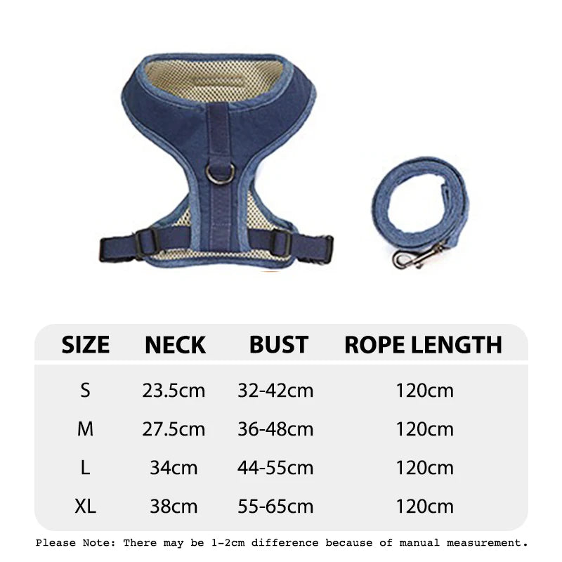 Durable Lattice Pet Harness Leash Set for Dogs 120cm Walking Exercise Vest Strap Traction Anti Lost Small Medium Dog Accessories