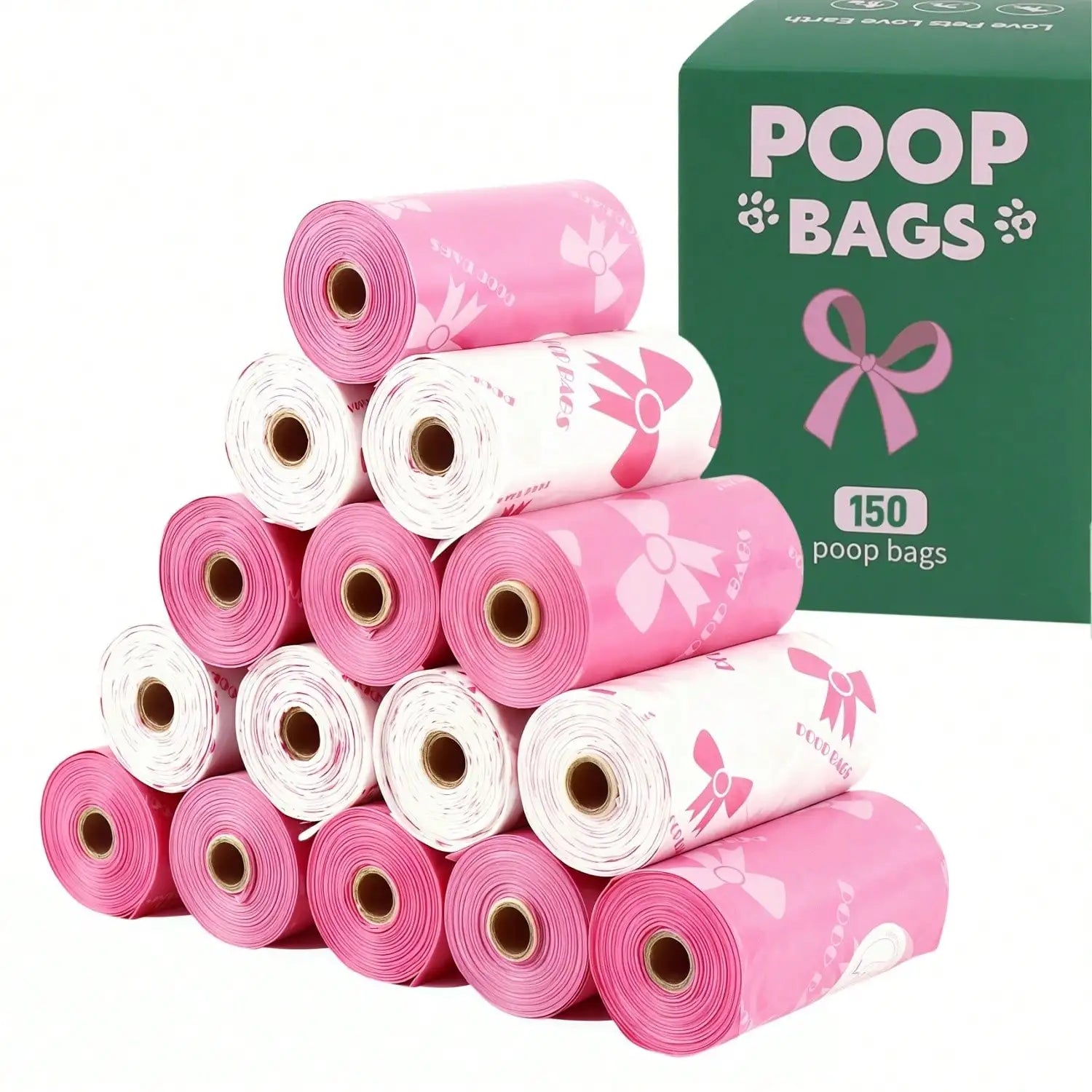3/6/10/12 Rolls 180 Count Super Thick Dog Poop Bags,Leak-Proof Polyethylene Suitable For Cats & Dogs, Pet Cleaning Supplies
