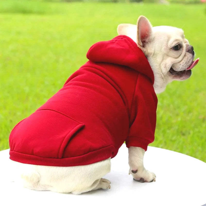 Dog Winter Hooded Sweatshirt for Small Medium Puppy Pet Coat Cat Jacket Clothes Chihuahuas French Bulldog Costumeme