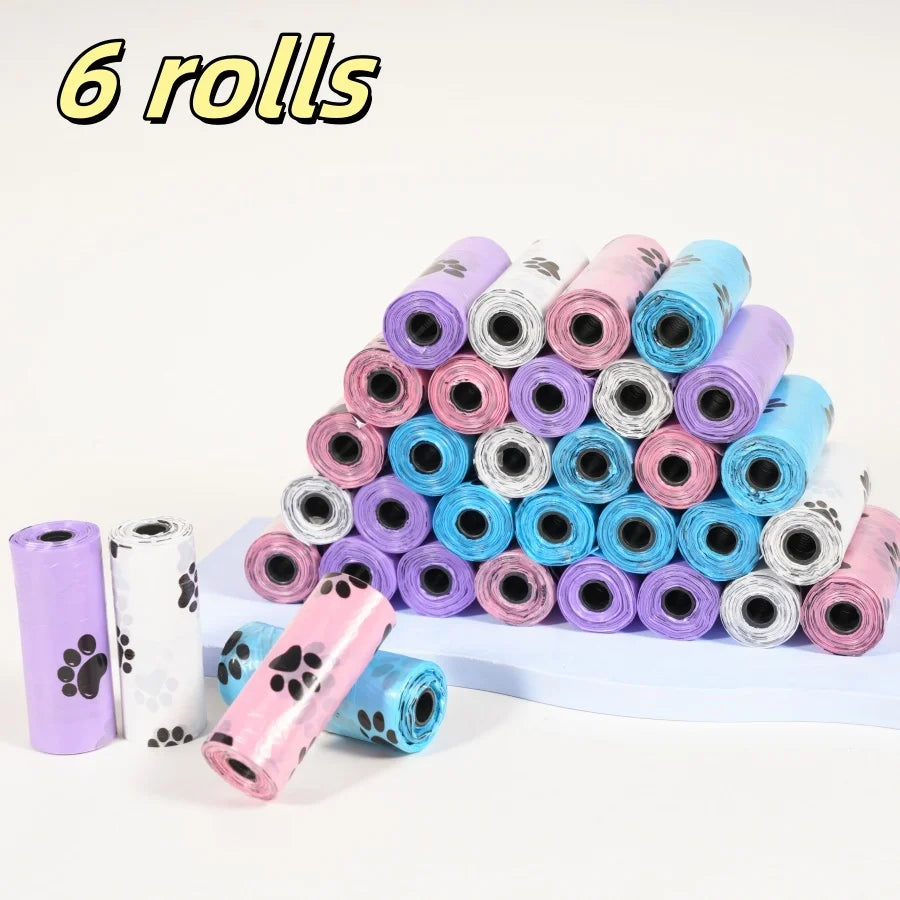 3/6/10/12 Rolls 180 Count Super Thick Dog Poop Bags,Leak-Proof Polyethylene Suitable For Cats & Dogs, Pet Cleaning Supplies